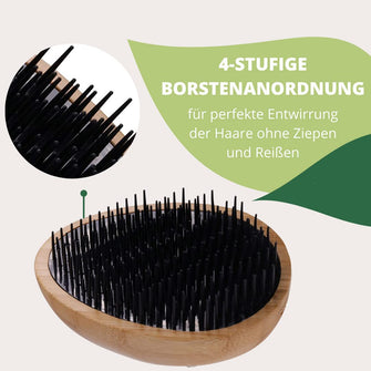 PARSA Beauty ECO Bambus Entwirrer Haarbürste Detangler Brush