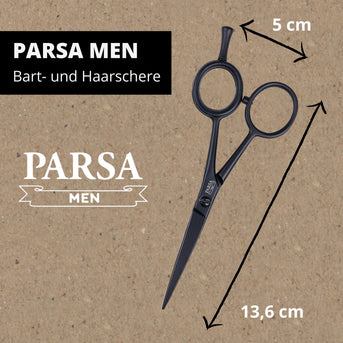 PARSA Beauty MEN Haar und Bartschere Profi Haarschere Bartschneider
