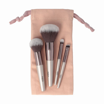 PARSA Beauty ESSENTIAL Mini Pinselset mit Aufbewahrungsbeutel Make-up