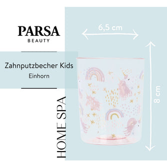 PARSA Beauty Zahnputzbecher Kids Einhorn Kinder Zahnpflege Badaccessoire