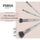 PARSA Beauty ESSENTIAL Mini Pinselset mit Aufbewahrungsbeutel Make-up
