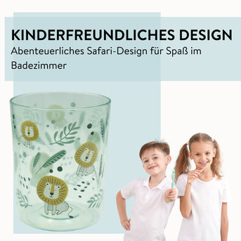 PARSA Beauty KIDS Zahnputzbecher Safari Kinder Badbecher Becher