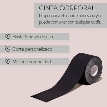 PARSA Beauty Lifestyle Body Tape schwarz 5 cm x 5 m