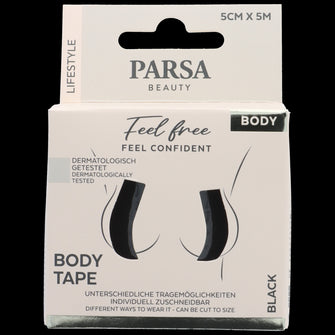 PARSA Beauty Lifestyle Body Tape schwarz 5 cm x 5 m