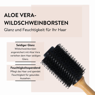 PARSA Beauty ECO Bambus Rundföhnbürste groß Mischborsten Brush
