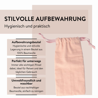 PARSA Beauty ESSENTIAL Mini Pinselset mit Aufbewahrungsbeutel Make-up