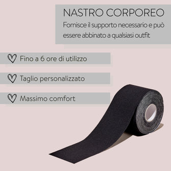 PARSA Beauty Lifestyle Body Tape schwarz 5 cm x 5 m