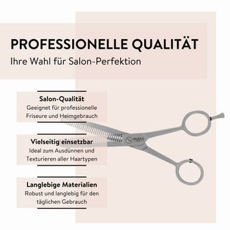 PARSA Beauty ESSENTIAL Effilierschere mit Fingerhaken Profi