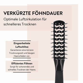 PARSA Beauty ESSENTIAL Haarbürste Luftschlitz doppelseitig Styling