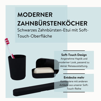 PARSA Beauty ESSENTIAL Zahnbürstenköcher Flair Rubber – stylisch & rutschfest