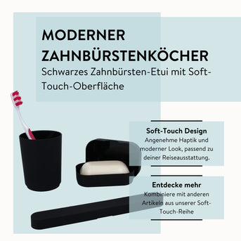 PARSA Beauty ESSENTIAL Zahnbürstenköcher Flair Rubber – stylisch & rutschfest