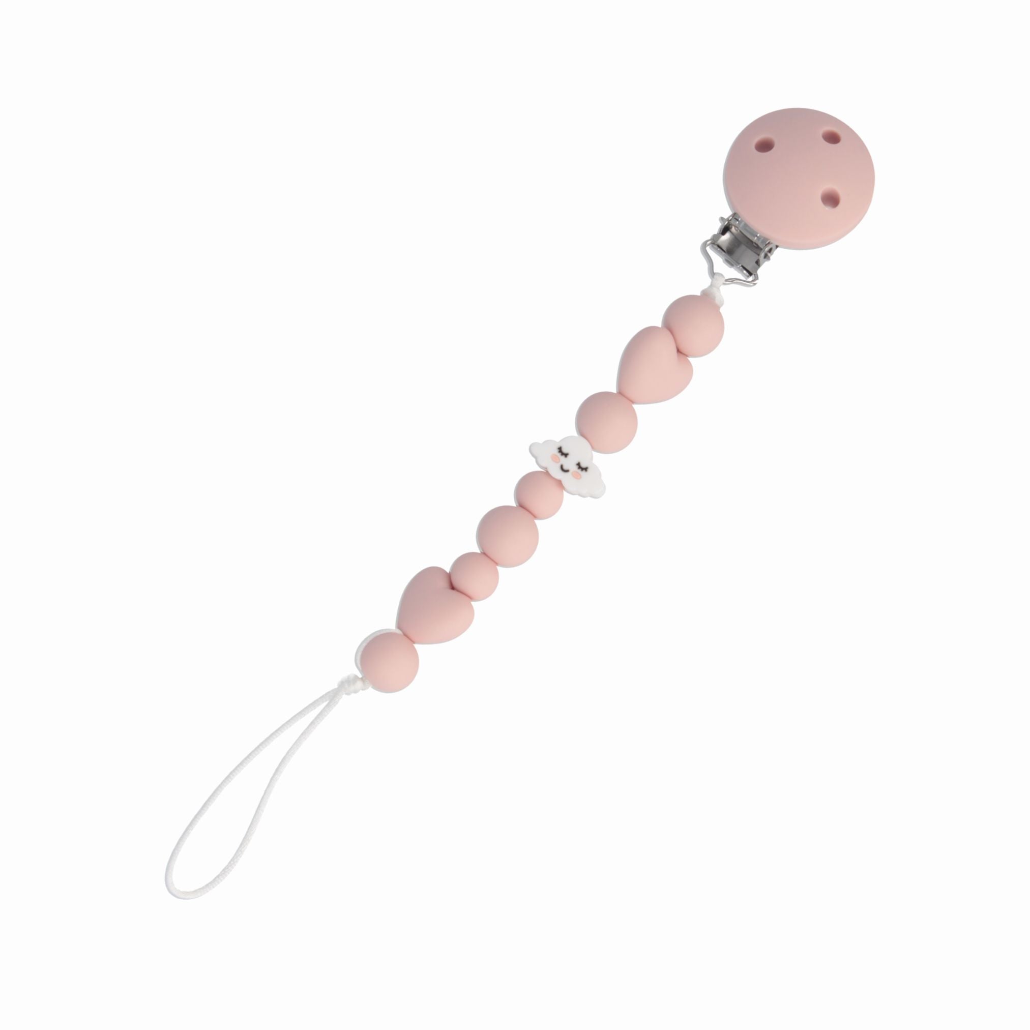 PARSA Beauty BABY Schnullerkette rosa Silikonkugeln Baby Zubehör