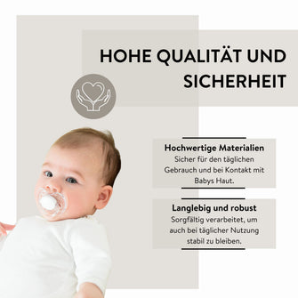 PARSA Beauty BABY Schnullerkette blau Silikonkugeln Baby Zubehör