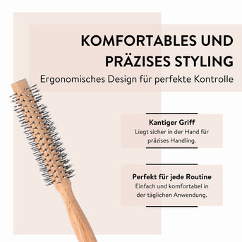 PARSA Beauty ESSENTIAL Bartbürste rund – für gepflegtes Bartstyling