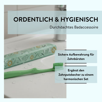 PARSA Beauty Kids Bundle Safari, Zahnputzbecher und Zahnbürstenköcher für Kinder im Set