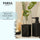 PARSA Beauty Badezimmer Set 3-teilig Matt Schwarz, Seifenspender, Becher und Seifenschale mit Soft-Touch Finish