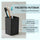 PARSA Beauty Badezimmer Set 3-teilig Matt Schwarz, Seifenspender, Becher und Seifenschale mit Soft-Touch Finish