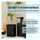 PARSA Beauty Badezimmer Set 3-teilig Matt Schwarz, Seifenspender, Becher und Seifenschale mit Soft-Touch Finish