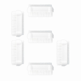 PARSA Beauty Nagelbürsten 6er Set Weiß, Klassische Handwaschbürsten für Hände und Nägel