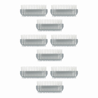 PARSA Beauty Nagelbürsten 9er Set Grau, Robuste Handwaschbürsten für Hände und Nägel