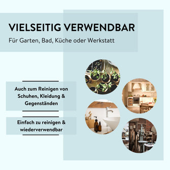 PARSA Beauty Nagelbürsten 9er Set Grau, Robuste Handwaschbürsten für Hände und Nägel