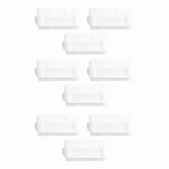 PARSA Beauty Nagelbürsten 9er Set Weiß, Klassische Handwaschbürsten für Hände und Nägel