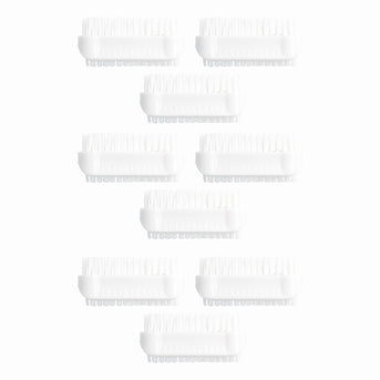 PARSA Beauty Nagelbürsten 9er Set Weiß, Klassische Handwaschbürsten für Hände und Nägel