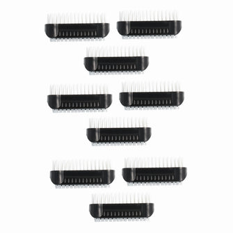 PARSA Beauty Nagelbürsten 9er Set Schwarz, Moderne Handwaschbürsten für Hände und Nägel