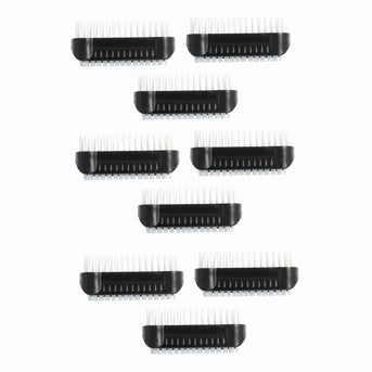 PARSA Beauty Nagelbürsten 9er Set Schwarz, Moderne Handwaschbürsten für Hände und Nägel