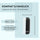 PARSA Beauty Nagelbürsten 9er Set Schwarz, Moderne Handwaschbürsten für Hände und Nägel