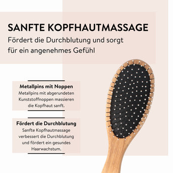 PARSA Beauty ESSENTIAL Holz-Haarbürste – Massageeffekt & Entwirren