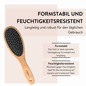 PARSA Beauty ESSENTIAL Holz-Haarbürste – Massageeffekt & Entwirren
