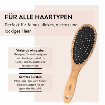 PARSA Beauty ESSENTIAL Holz-Haarbürste – Massageeffekt & Entwirren