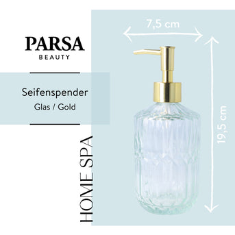 PARSA Beauty ESSENTIAL Seifenspender Glas Badaccessoire Spender